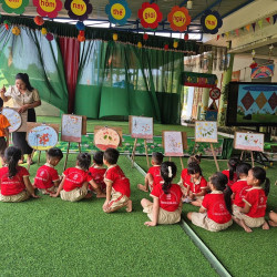 RỘN RÀNG SINH HOẠT CHUYÊN ĐỀ: “PHÁT TRIỂN NGHỆ THUẬT SÁNG TẠO CHO TRẺ MẦM NON” TẠI TRƯỜNG MẪU GIÁO XÃ ĐẮC PRING